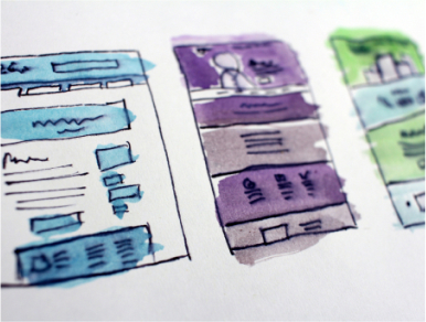 sketch of website